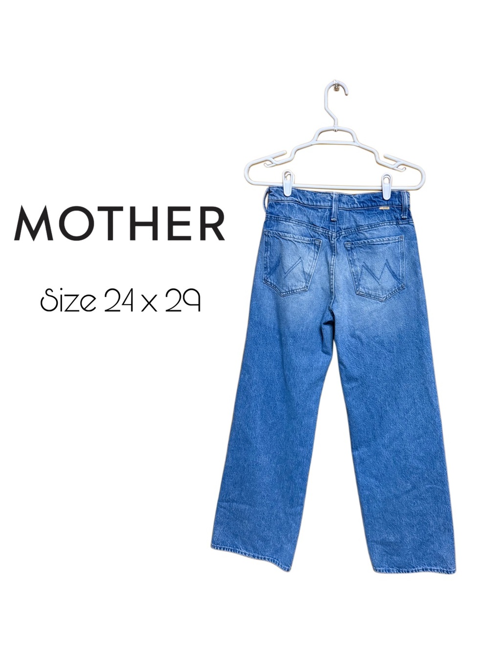 ✨ MOTHER Lil Dodger Button Sneak Wipeout Jeans NWT Premium Denim ✨ 24 x 29 - Picture 5 of 11